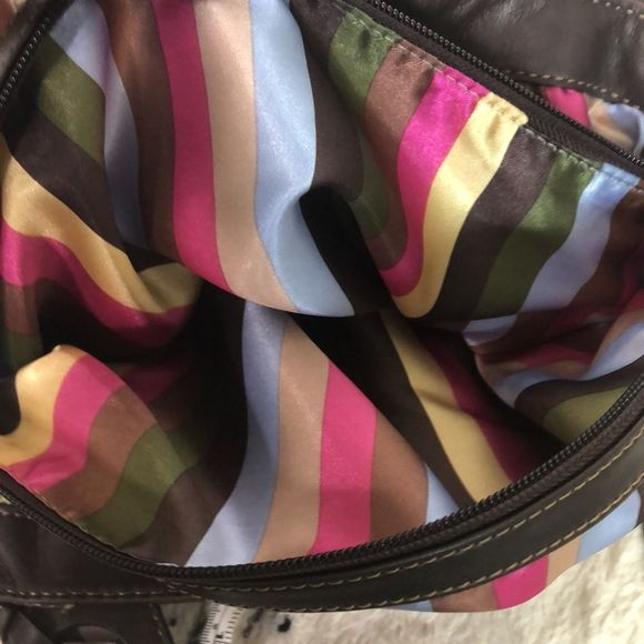 TIGNANELLO leather shoulder purse chocolate brown - Picture 9 of 13